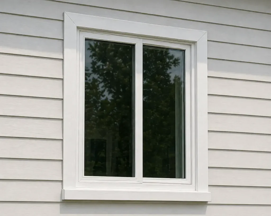 Exterior home featuring professionally installed Window replacement near me, replacement windows near me, a local window company, local window contractor, and replacement window contractor services.